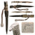 Original German WWII Rare Metropolitan Police Short Dress Bayonet by "Siegfried" E. Pack & Söhne with Scabbard, Frog, and Troddel Original Items