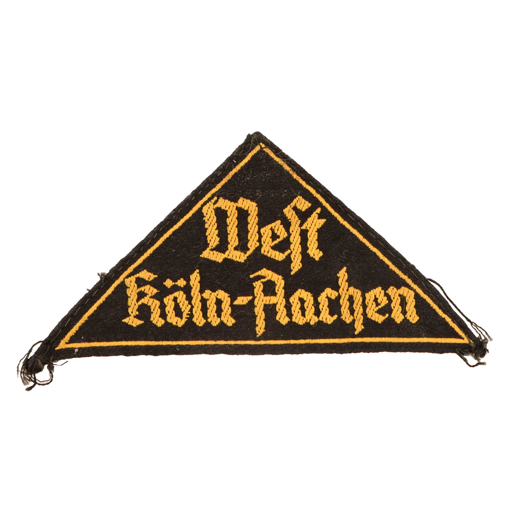 Original German WWII HJ National Youth Association West Köln-Aachen District Sleeve Triangle Original Items