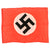Original German WWII NSDAP Small Double Sided National Political Flag - 21 1/2" x 29"