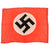 Original German WWII NSDAP Small Double Sided National Political Flag - 21 1/2" x 29"