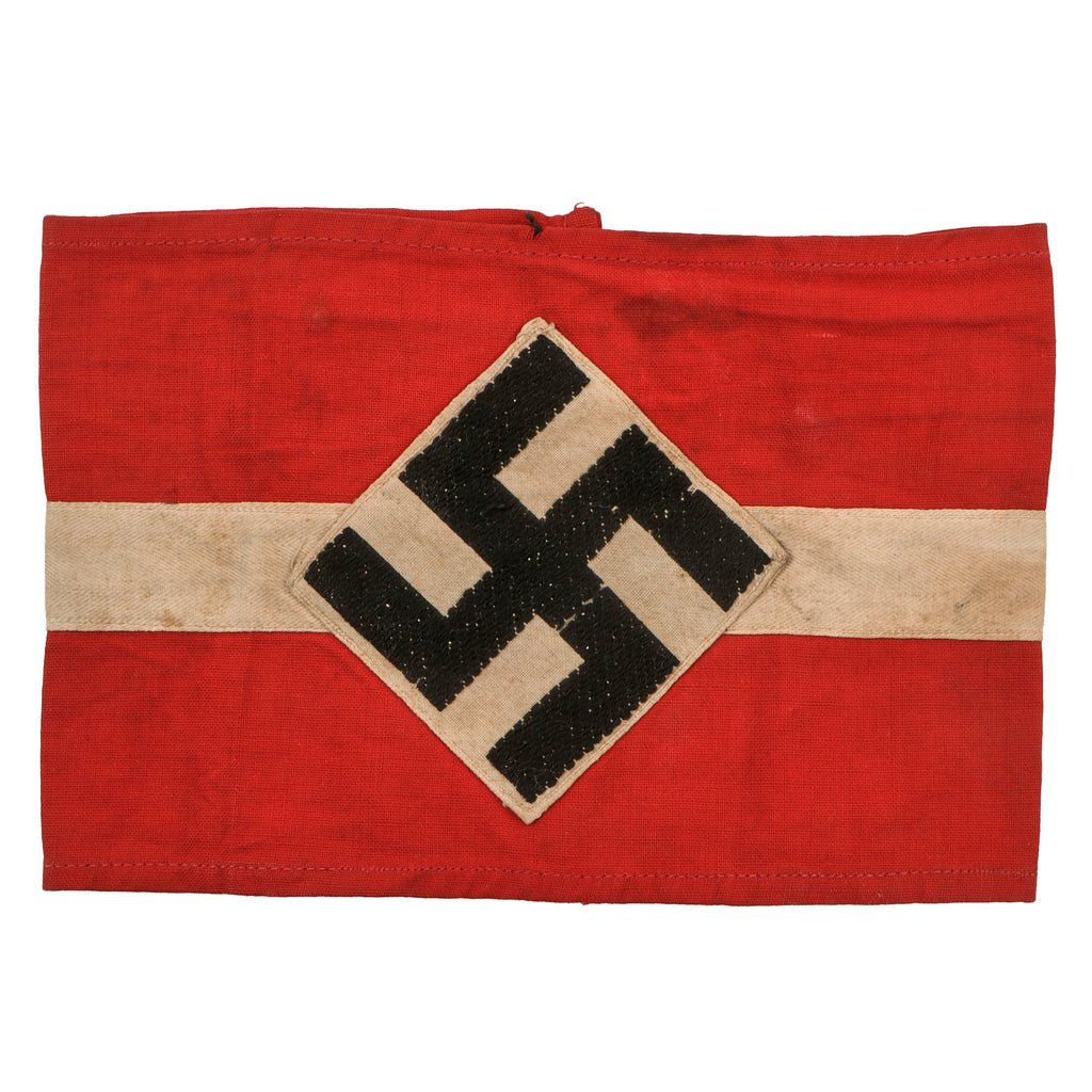 Original German WWII HJ National Youth Association Member Armband with Embroidered Insignia Original Items
