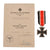 Original German WWII Iron Cross 2nd Class 1939 EKII with Named Award Document & Ribbon - Luftwaffe 75th Light Flak Unit Original Items