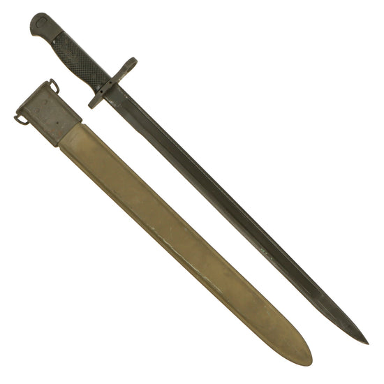 Original U.S. Vietnam War Unissued M1917 Trench Shotgun Bayonet With Scabbard by General Cutlery - GEN CUT Original Items