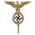Original German WWII NSDAP National Socialist Party First Pattern Flag Pole Finial "Topper" - Plated Nickel Silver Original Items