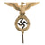 Original German WWII NSDAP National Socialist Party First Pattern Flag Pole Finial "Topper" - Plated Nickel Silver Original Items