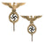 Original German WWII NSDAP National Socialist Party First Pattern Flag Pole Finial "Topper" - Plated Nickel Silver Original Items