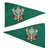 Original German WWII Deutsche Jägerschaft German Hunting Society Vehicle Staff Car Pennant Flag - 7 1/4" x 12" Original Items