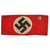 Original German WWII Early SA Multi-piece Wool Felt & Rayon Overcoat Armband with SA Insignia Pin Original Items