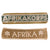 Original German WWII Deutsches Afrikakorps DAK Uniform Cutoff Cuff Title Set- AFRIKAKORPS and AFRIKA Original Items