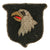 Original U.S. WWII German Occupation-Made Bullion 101st Airborne Division Patch with Bullion Border - No Rocker Original Items