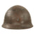 Original WWII Japanese Special Naval Landing Forces (SNLF) Helmet Shell with Metal Badge Insignia Original Items