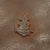 Original WWII Japanese Special Naval Landing Forces (SNLF) Helmet Shell with Metal Badge Insignia Original Items