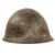 Original WWII Japanese Special Naval Landing Forces (SNLF) Helmet Shell with Metal Badge Insignia Original Items