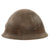Original WWII Japanese Special Naval Landing Forces (SNLF) Helmet Shell with Metal Badge Insignia Original Items