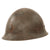 Original WWII Japanese Special Naval Landing Forces (SNLF) Helmet Shell with Metal Badge Insignia Original Items