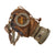 Original Imperial German WWI Named M1917 Ledermaske Gas Mask with Final Model Filter & Canister with Original Ersatz Papercloth Strap - Dated 1918 - Excellent Original Items