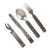 Original German WWII Mess Kit Utensil Set Dated 1941 - 1942 - Steel and Stainless Steel Original Items