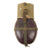 Original German WWII Afrikakorps Coconut Canteen by Ritter with Cup and Canvas Harness - Dated 1944 Original Items