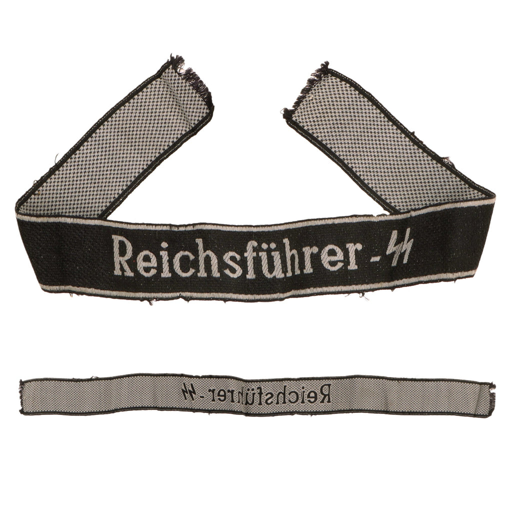 Original German WWII Rare 16th SS Panzergrenadier Division "Reichsführer-SS" EM/NCO BeVO Embroidered Cuff Title Original Items