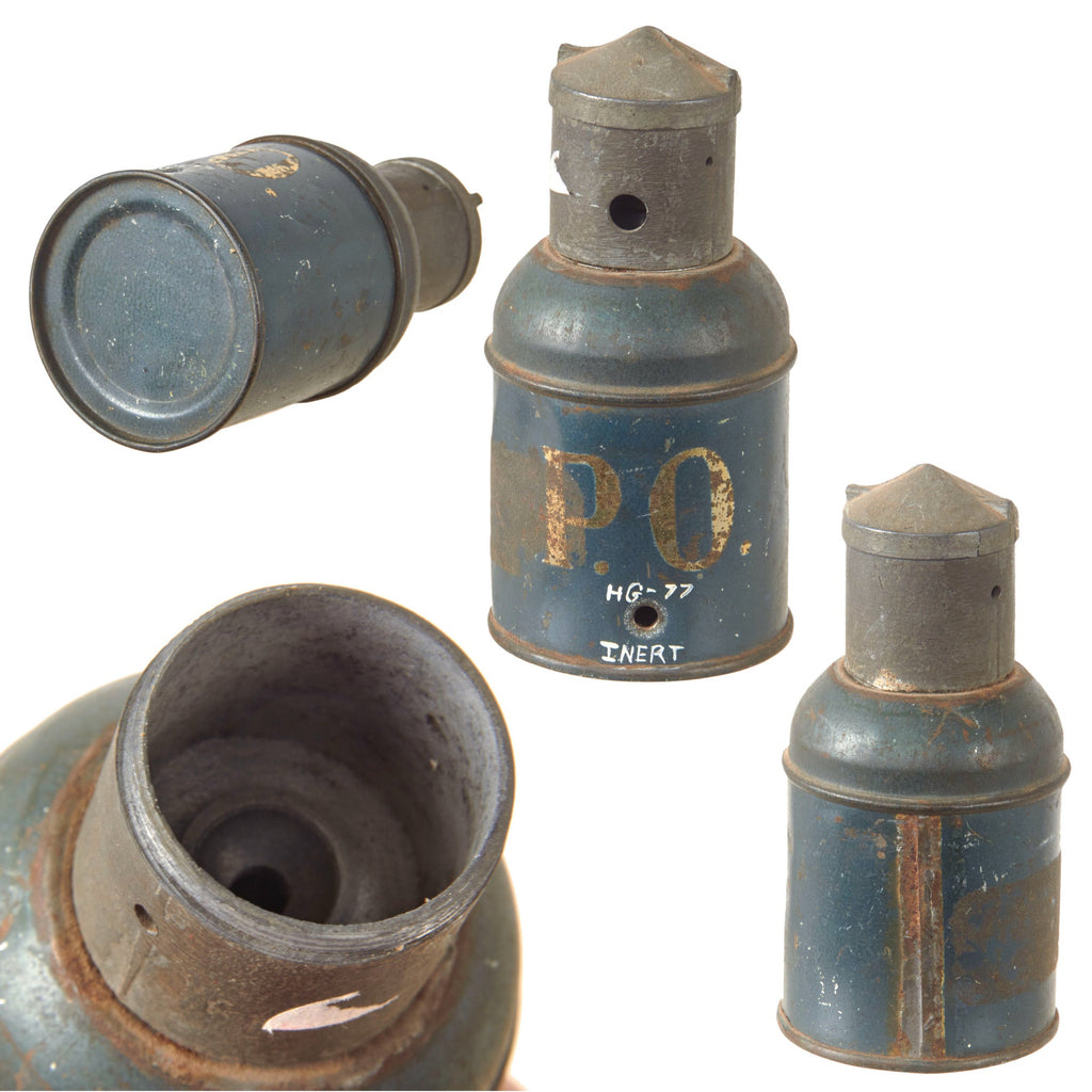 Original Italian WWI Inert Petardo Offensive Grenade with Fuze Cover - Very Rare Original Items