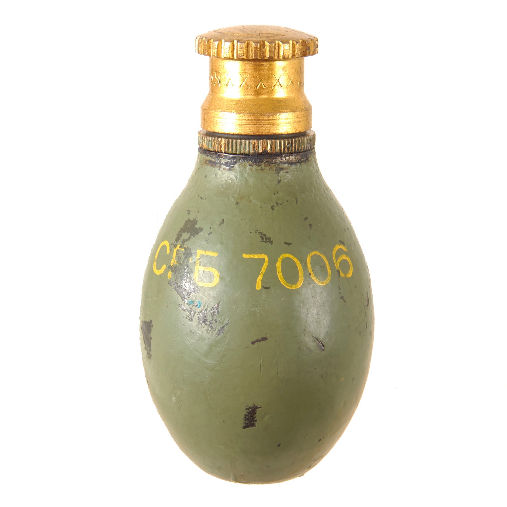 Original Yugoslavian Cold War Inert M52-R Fragmentation Grenade
