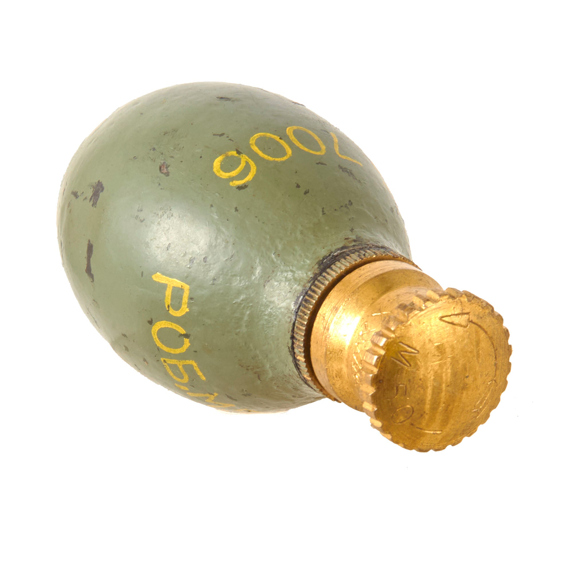 Original Yugoslavian Cold War Inert M52-R Fragmentation Grenade