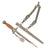 Original WWII German 2nd Model Luftwaffe Dagger by ALCOSO of Solingen with Scabbard, Hanger, and Portepee - circa 1939 Original Items