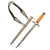 Original German WWII Heer Army Officer Dagger with Scabbard and Hanger - Unmarked Blade Original Items