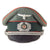 Original German WWII Named Heer Army Artillery Officer Schirmmütze Visor Crush Cap by EREL Extra - Double Marked Original Items