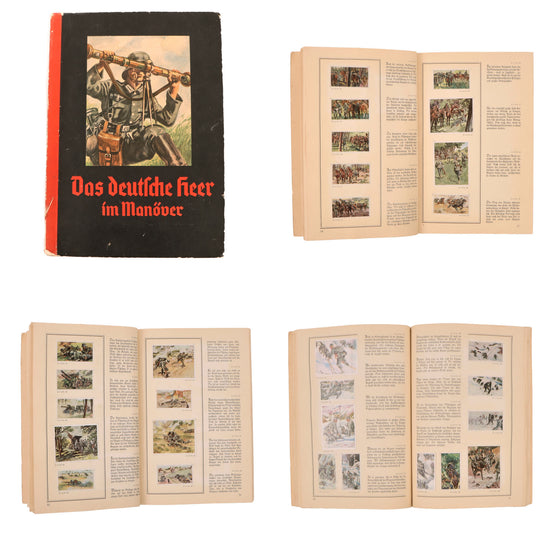 Original German WWII "Das deutsche Heer im Manöver" Heer Army On Maneuvers Cigarette Card Album Original Items