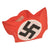 Original German WWII Unissued NSDAP & SA Multi-piece Cotton Armband with Paper RZM A4/302 Tag