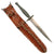 Original U.S. WWII USMC Marine Raider Stiletto Dagger by Camillus with M6 Sheath & Braided Chain Thong Original Items