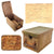 Original German WWII Soviet-Captured Luftwaffe Air Force “Ersatz” 3.7cm Flak 43 Cartridge Pressed Paper Ammunition Box by Görlitzer Koffer- & Lederwarenfabrik Neuhaus KG Original Items