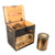 Original German WWII 10.5cm leFH 18 Light Field Howitzer Propellent Crate with Four Steel Canisters - Dated 1944 Original Items