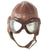 Original Imperial Japanese WWII Army Air Service Summer Flight Helmet & Velvet-Lined Goggles