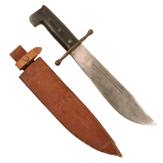 Original U.S. WWII Collins & Co. Legitimus No.18 Machete V44 Knife with Horn Handle Original Items
