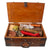 Original U.S. WWII Pacific Theater USMC Japanese Bringback Souvenir Group in Japanese Trunk - Corporal Ronald C. Derosier Original Items