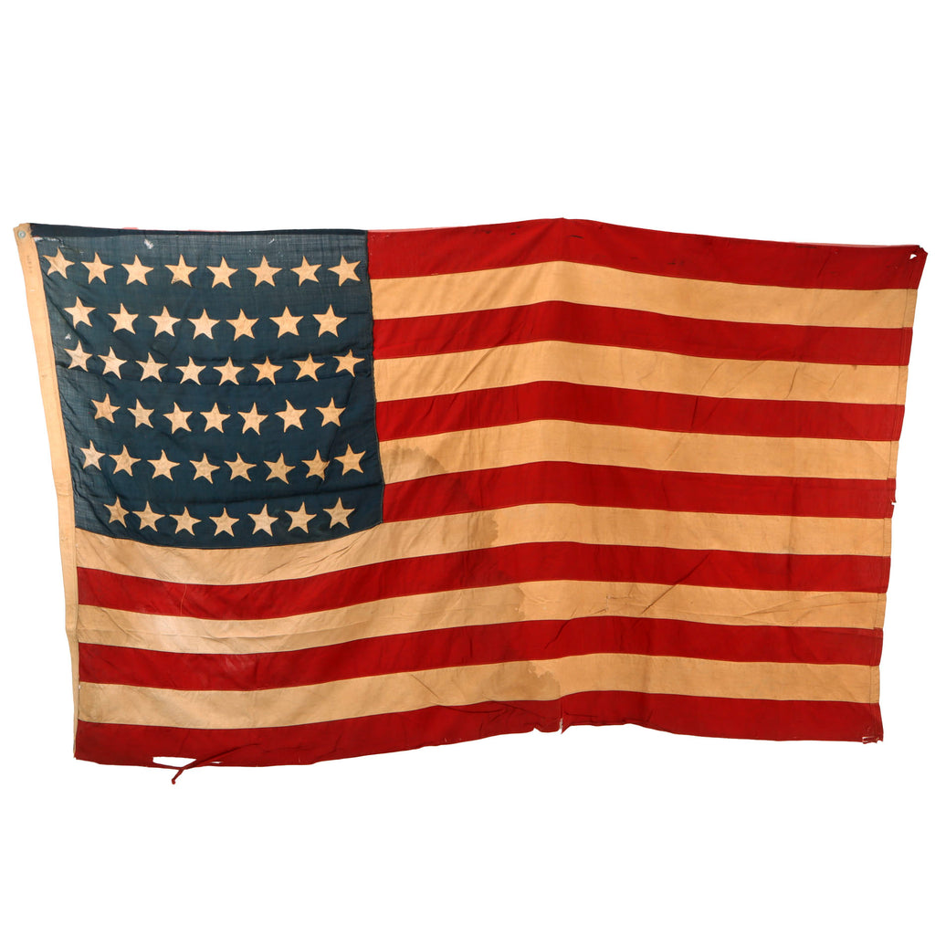 Original U.S. Spanish American War 45 Star Wool National Flag - 51 x 88” Original Items