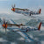 Original Signed Limited Edition Print: Framed “Double Trouble” by Raymond Waddey Signed by 357th Fighter Group Aces Chuck Yeager and Bud Anderson - 283/2000 - 19 ½ x 23” Original Items