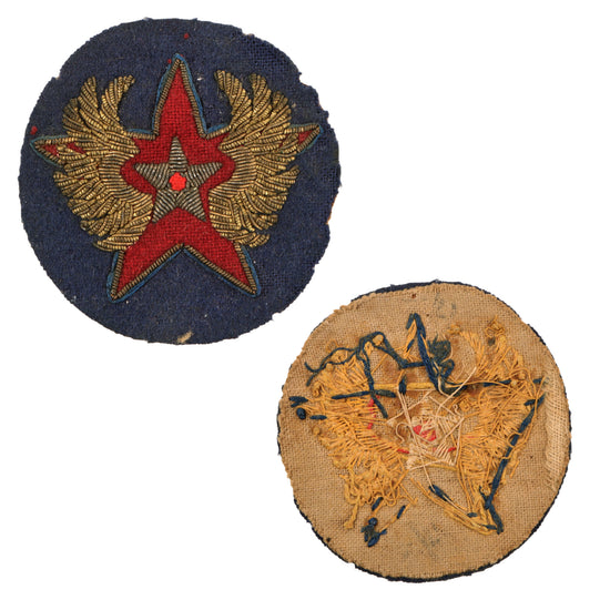 Original U.S. WWII Rare Bullion Eastern Command Russia Ferry Command to the Soviet Union Patch Worn During Operation Frantic Original Items