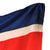 Original North Korea 1950s Very Large Multi-Piece National Flag with Header - 46 ½ x 110” Original Items
