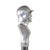 Original German Pre-WWII German Soldier Bust Walking Stick Cane with Double Decal Transitional M1916 Stahlhelm & DRGM Marking - 36” Long Original Items