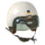 Original U.S. Early Vietnam War Air Force AD10 Series Flying Helmet with Separate Non-Compatible Bubble Shield and Audiolink Transceiver - Rough Original Items