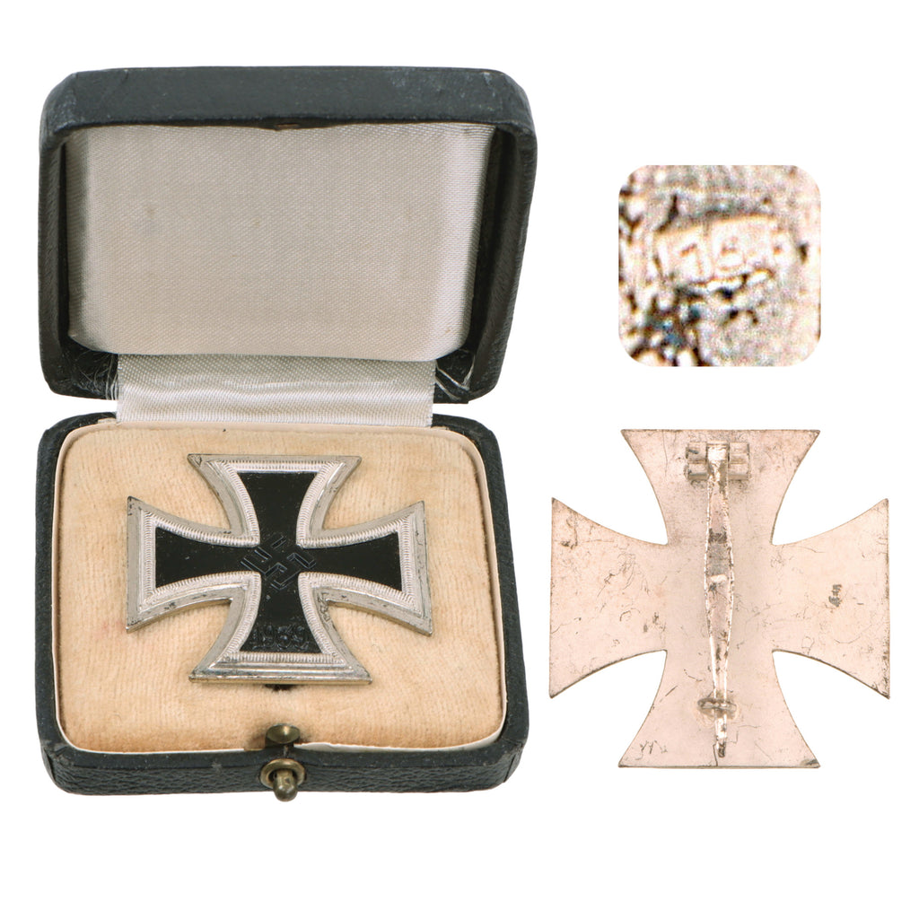 Original German WWII Excellent Cased Iron Cross First Class 1939 by Friedrich Orth of Vienna - EKI Original Items