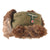 Original German WWII Eastern Front 1943 Dated Land Customs Rabbit Fur Pelzmütze Winter Hat with RBNr. Marking - Size 57 Original Items