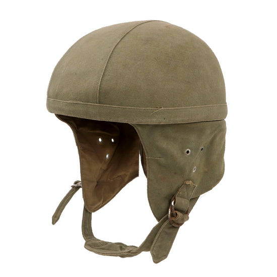 Original French Indochina Cold War Paratrooper Helmet with Initials Original Items