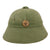 Original Vietnam War North Vietnamese Army or Cambodian Pith Helmet with Maker’s Label & Cong An Badge - Late War, 1970s Construction Original Items