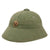 Original Vietnam War North Vietnamese Army or Cambodian Pith Helmet with Maker’s Label & Cong An Badge - Late War, 1970s Construction Original Items