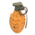 Original U.S. WWII Inert MkII Yellow Early War High Explosive Pineapple Grenade with M10A2 Fuze Original Items