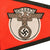 Original German WWII NSKK Vehicle Staff Car Pennant Flag with Faux Leather Trim - 6 3/4" x 12 1/4" Original Items
